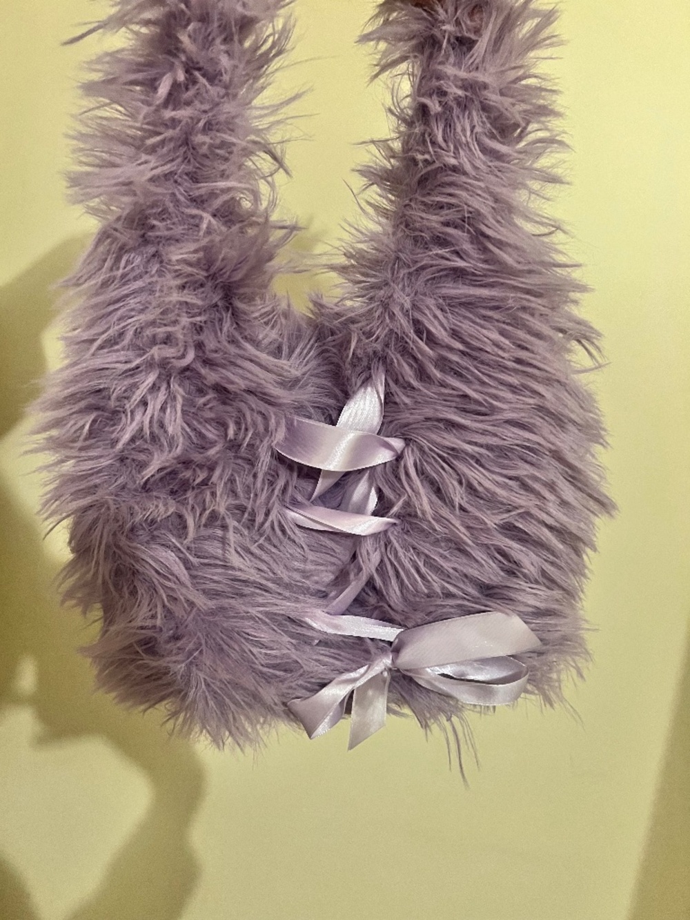 Fur coquette purse shoulder bag